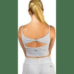 Twist Back Rib Tank Damen Bustier