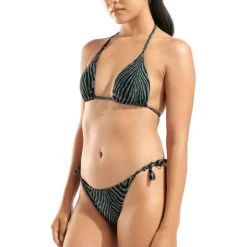 Water Print Triangle Damen Badeanzug