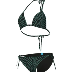 Water Print Triangle Damen Badeanzug