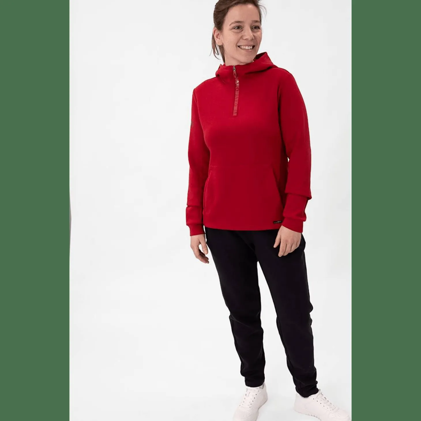 Zip Pro Casual Damen Kapuzensweater